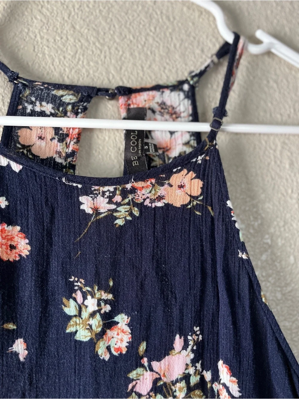 BE COOL Floral Black A-Line Skirt with Pink Accent